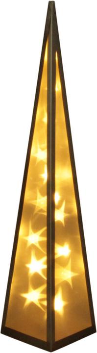 3D LED light pyramid with rotating motor