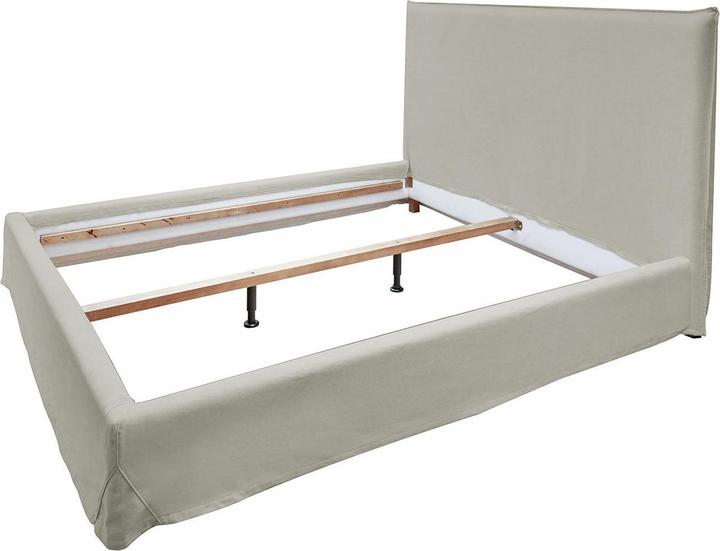 Image du produit Loberon Bett Hawkington grau (195 x 220 cm)