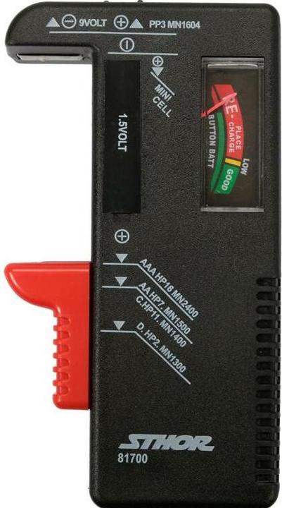 Image du produit Toya Sthor Tester Baterii 1,5v Oraz 9v
