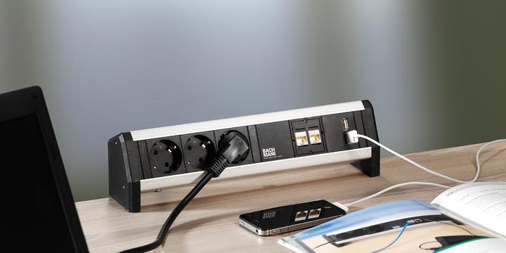 Productafbeelding Bachmann Bureau 1 (2 x, Type 13, USB-A, USB-C)