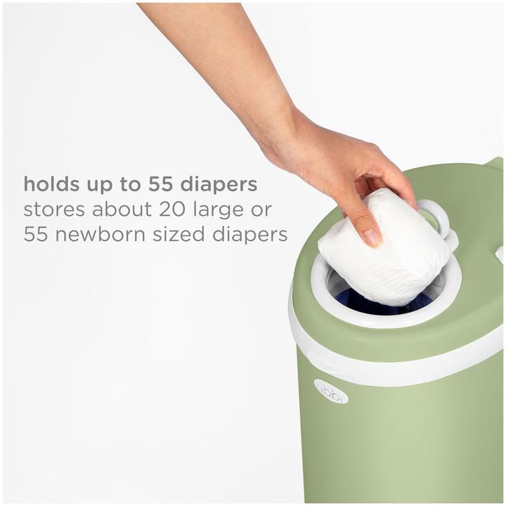 Actual product image Ubbi Windeleimer aus Edelstahl grün
