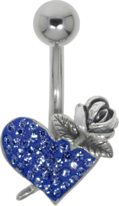 Immagine prodotto Bijouteria Piercing ventre (Acciaio chirurgico 316L, Vetro (di orologio), Argento 925)