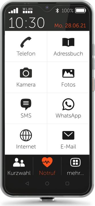 Produktbild Gigaset GS4 Senior (64 GB, Deep Black, 6.30", Dual SIM + SD, 16 Mpx, 4G)