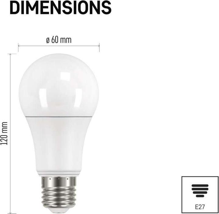 Immagine prodotto Emos ZQ5161 Lampadina LED E27 (E27, 14 W, 1521 lm, 1 x, E)