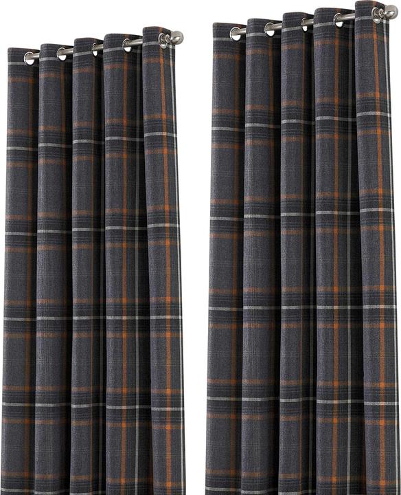 Produktbild Riva Home Aviemore Karierte Vorhänge Mit Ösen (229 x 183 cm)