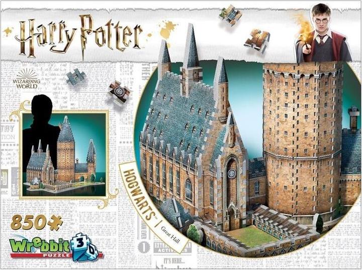 Actual product image Wrebbit 3D Hogwarts Great Hall (850 pieces)