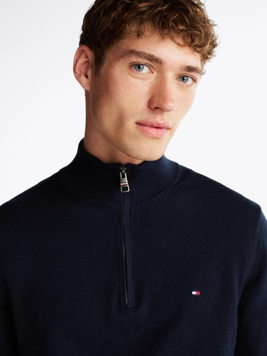 Immagine prodotto Tommy Hilfiger Pima CTN Chashmere Pullover Zip Mock Desert S (3XL)