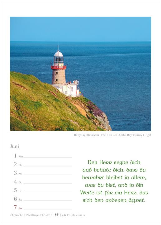 Image du produit Harenberg Irische Segenswünsche Wochenkalender 2026 - mit Zitaten (Couverture rigide, Allemand)