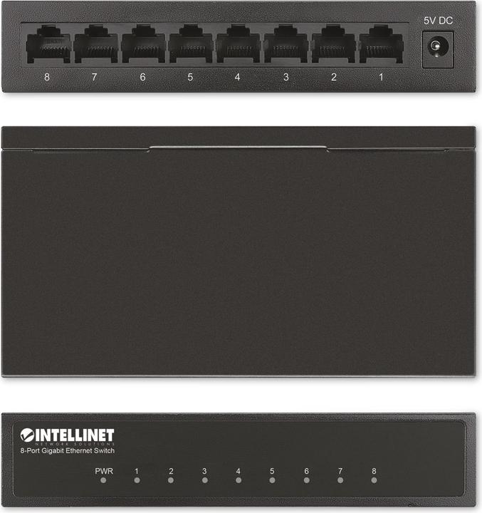 Produktbild Intellinet 8 Port Gigabit Ethernet Switch (8 Ports)