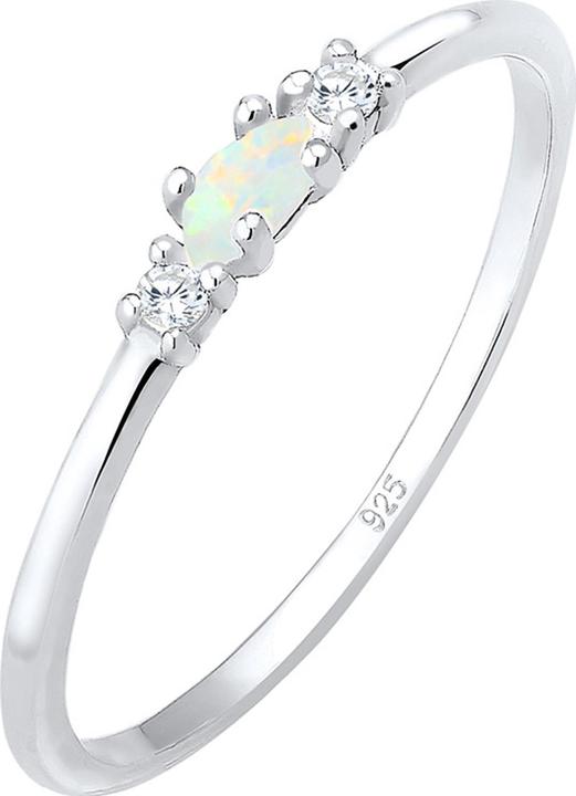Produktbild Elli Vintage Look mit Zirkonia Kristallen und Opal (56, 925 Silber)