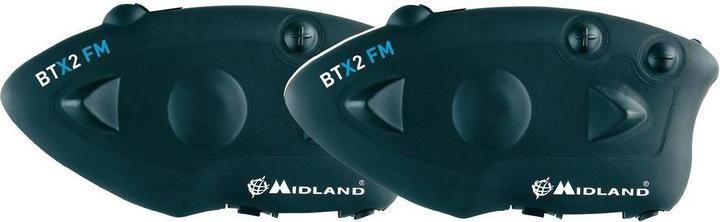 Produktbild Midland BTX2 FM Twin Bluetooth Headset für Motorradhelme (2er Set)