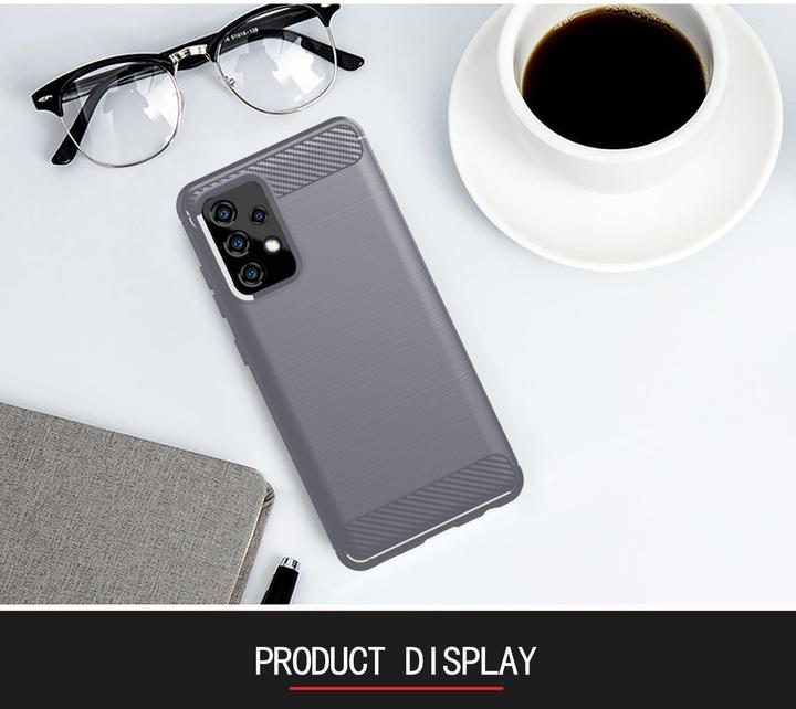 Image du produit Cadorabo TPU Ultra Slim carbon edelstahl Combi Cover (Samsung Galaxy A72 5G)