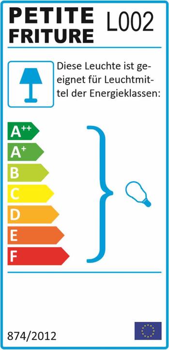 Energie-Label Petite Friture Vertigo Pendelleuchte Large (E27)