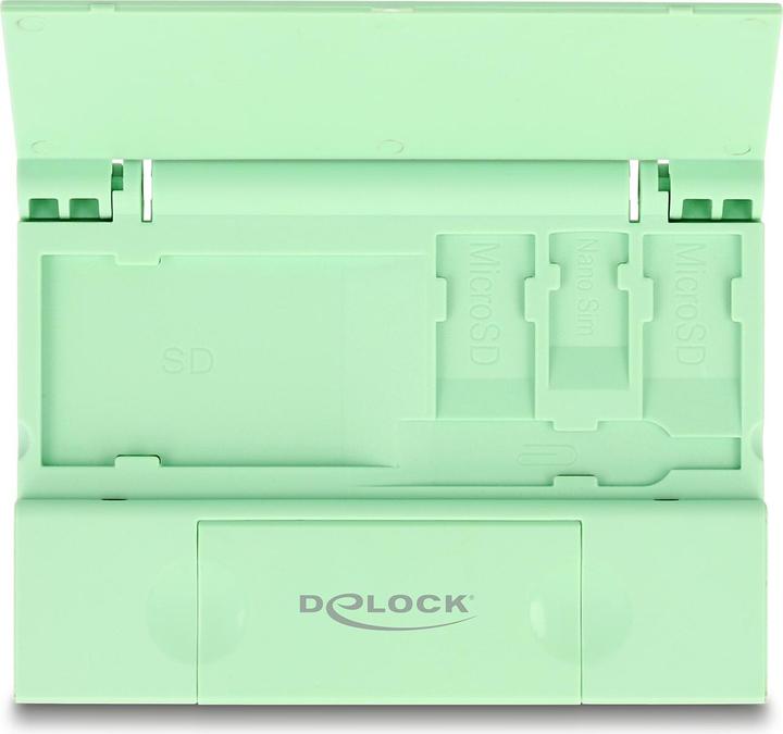 Actual product image Delock 91015 - Card Reader USB 5 Gbps USB Type-C Type-A for SD and Micro SD memory cards (USB-C 3.2 Gen 1)
