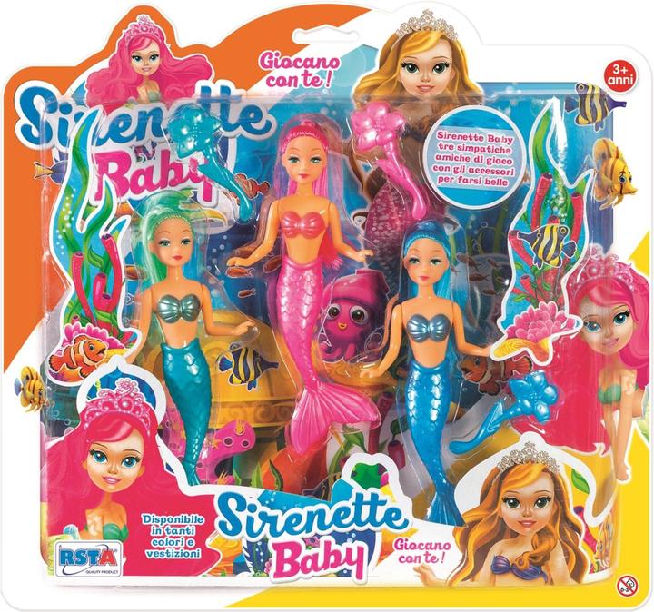 Rs Toys Blister 3 Mermaids 15 cm With Acc.Ri
