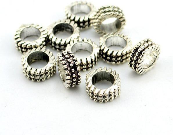 Hermex Raster Bead - Silbrig (Zink-Legierung)