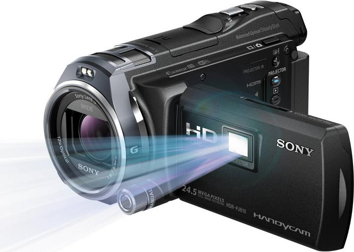 Actual product image Sony HDR-PJ810E Handycam with integrated projector (6.14 Mpx, 50i, 12 x)