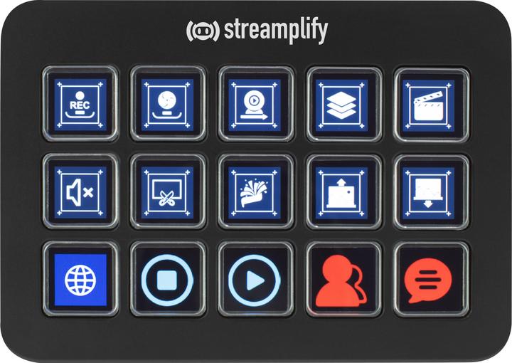 Produktbild Streamplify STREAMING DECK ONE Stream Controller - schwarz