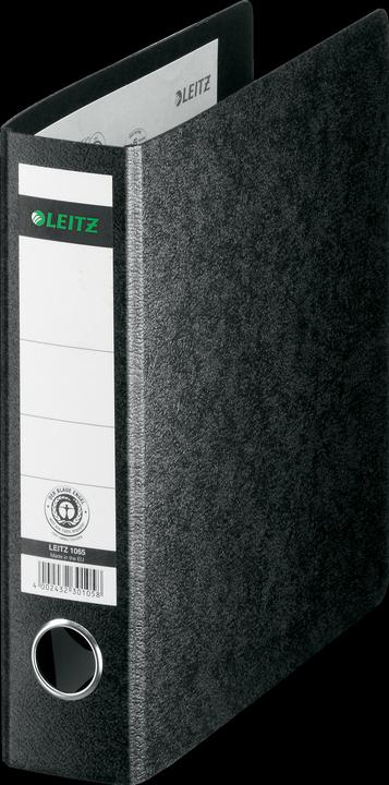 Image du produit Leitz Classeur en carton dur, 180 degrés, DIN A5, 56 mm, noir Couverture en carton dur, avec dos collé (A5, 56 mm, 1 pièce(s))