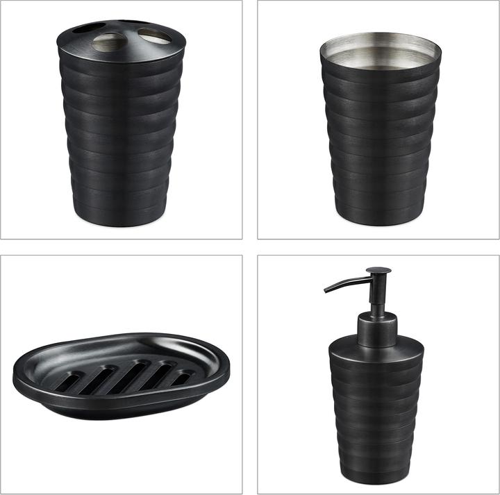 Actual product image Relaxdays Bathroom-accessory set