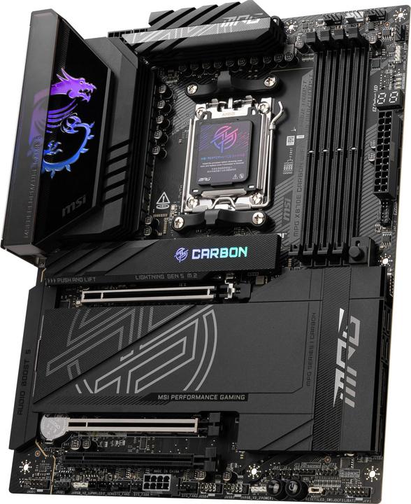 Productafbeelding MSI MPG X870E CARBON WIFI - X870/AM5/DDR5/ATX (AM5, AMD X870E, ATX)
