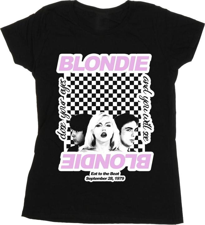 Blondie Checked Eat To The Beat TShirt (L)
