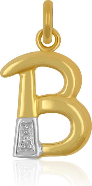 Muau Buchstabe (750, Weissgold, 18K Gelbgold)