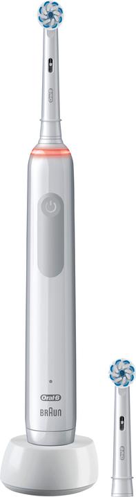 1 Handstück mit Ladestation, 2 Sensitive Clean Aufsteckbürsten