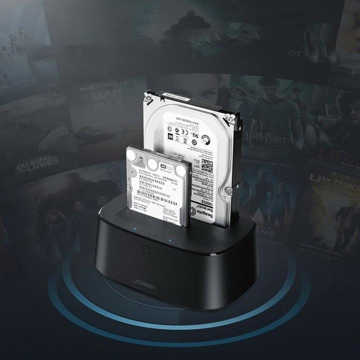 Actual product image Ugreen SATA Hard Drive Docking Station for 2.5" and 3.5" SSD HDD
