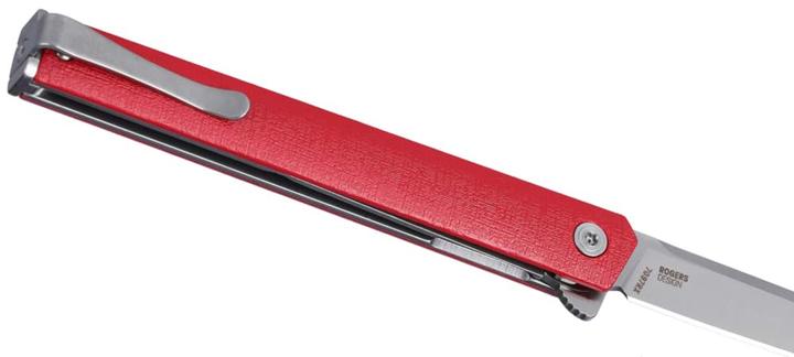 Produktbild CRKT CEO Flipper Red Silver Blade (8.50 cm)