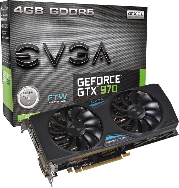 Produktbild EVGA GeForce GTX 970 Superclocked ACX 2.0 (4 GB)