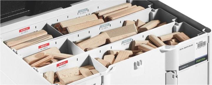 Image du produit Festool Tenons Domino XL en hêtre DS/XL D8/D10 306 BU (306 pcs)
