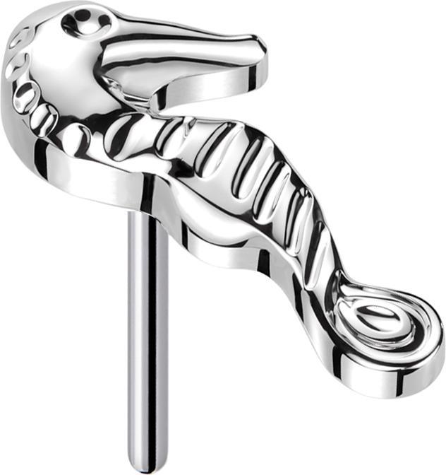 Immagine prodotto Star Piercing Threadless Seepferdchen silber (Titanio G23, senza ottone)