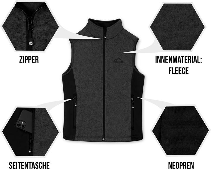 Actual product image Normani Men's Knitted Fleece Vest Shamattawa (L)