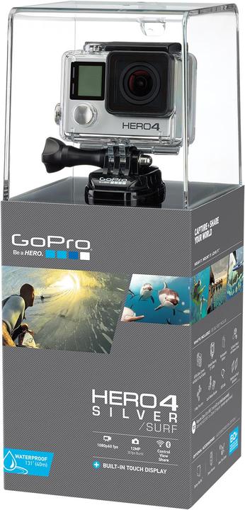 Image du produit GoPro Hero 4 Édition Argent (15p, WiFi, Bluetooth)