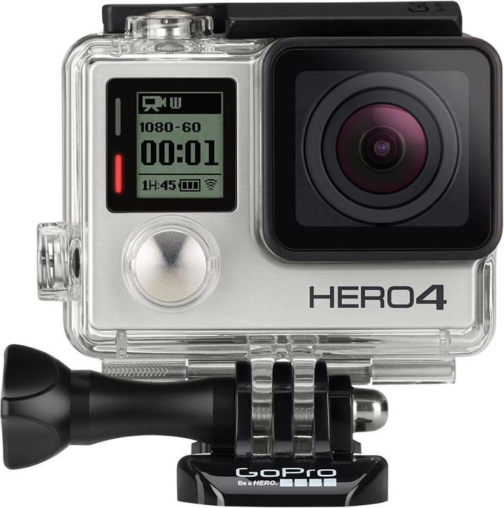 GoPro Hero 4 Édition Argent (15p, WiFi, Bluetooth)