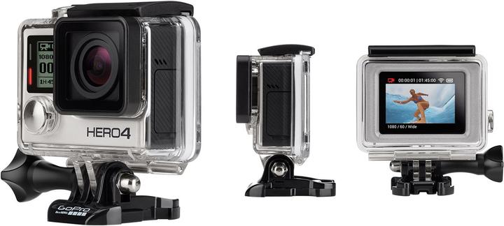 Image du produit GoPro Hero 4 Édition Argent (15p, WiFi, Bluetooth)