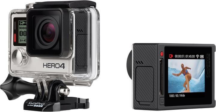 Image du produit GoPro Hero 4 Édition Argent (15p, WiFi, Bluetooth)