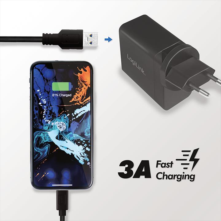 Produktbild LogiLink USB Travel Charger (18 W)