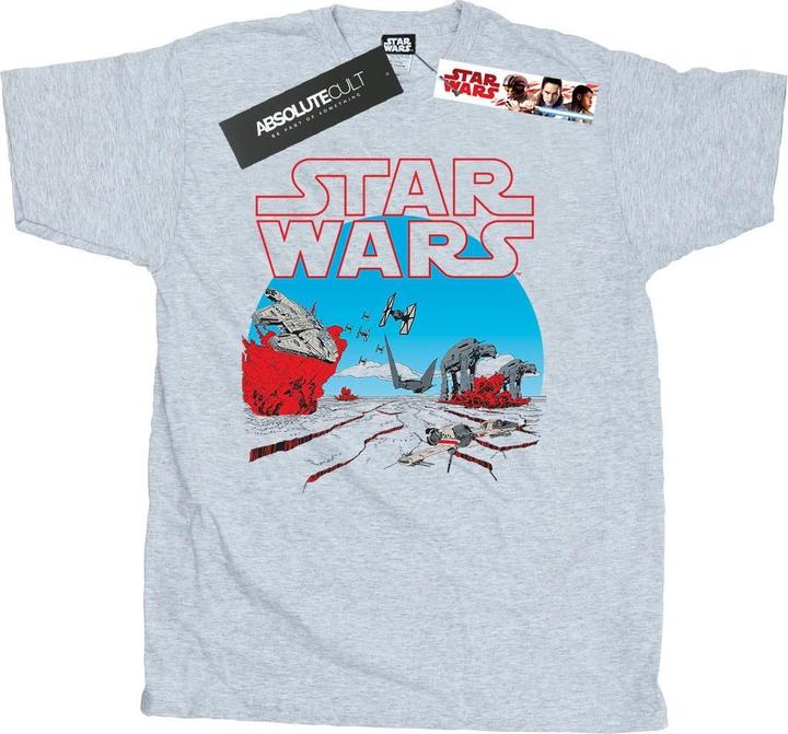 Star Wars The Last Jedi Action Scene TShirt (XL)