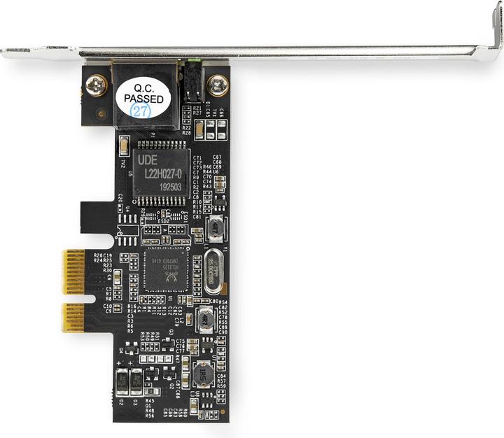 Actual product image StarTech .com ST2GPEX PCI Express Network Card (1 Port, 2.5Gbps 2.5GBASE-T, PCIe LAN Adapter Card) (Ethernet, RJ45)