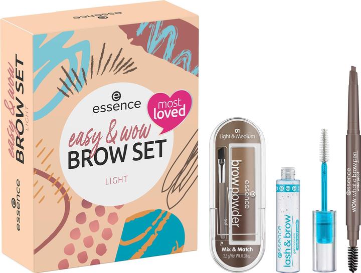 Actual product image essence Easy & wow brow set (Makeup set)