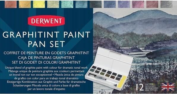 Derwent Graphitint 12 pan set (White)