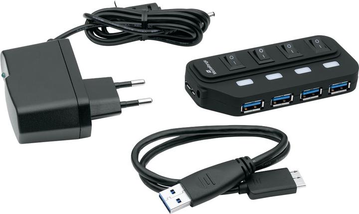 Immagine prodotto MediaRange MRCS504 Ictus (USB-A, 4 Porti)