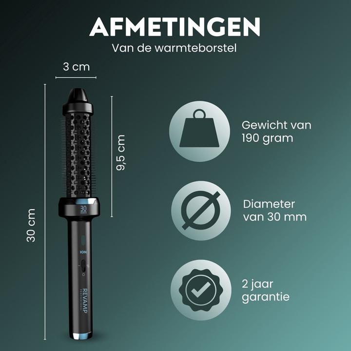 Actual product image Revamp BR-1300-EU Ceramic 30mm Hot Brush