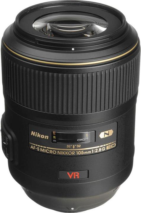 Actual product image Nikon AF-S Nikkor 105mm f/2.8 G VR IF-ED Micro (Nikon F, full size)