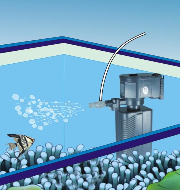 Produktbild SunSun JP-022F Strömungspumpe 600l/h 8W Aquarium Pumpe Aquarium Filter 1 Stufe