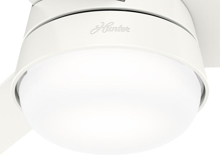 Produktbild Hunter Fans Deckenventilator Finley L Weiss mit Licht & Fernbedienung (43 dB)