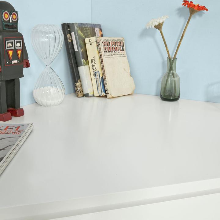 Actual product image SoBuy Corner desk with shelf and drawer (76 x 76 x 76 cm)