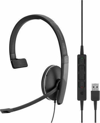 Produktbild Sennheiser Headset SC 135, monaural, mit Klinkenstecker, biegsamer Arm, versch. Ausführungen (Kabelgebunden, USB-A)